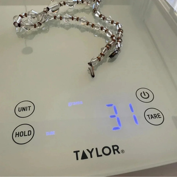 Necklace- Art Deco Style- Clear Beads- Clip on Earrings- Vintage - Picture 11 of 11